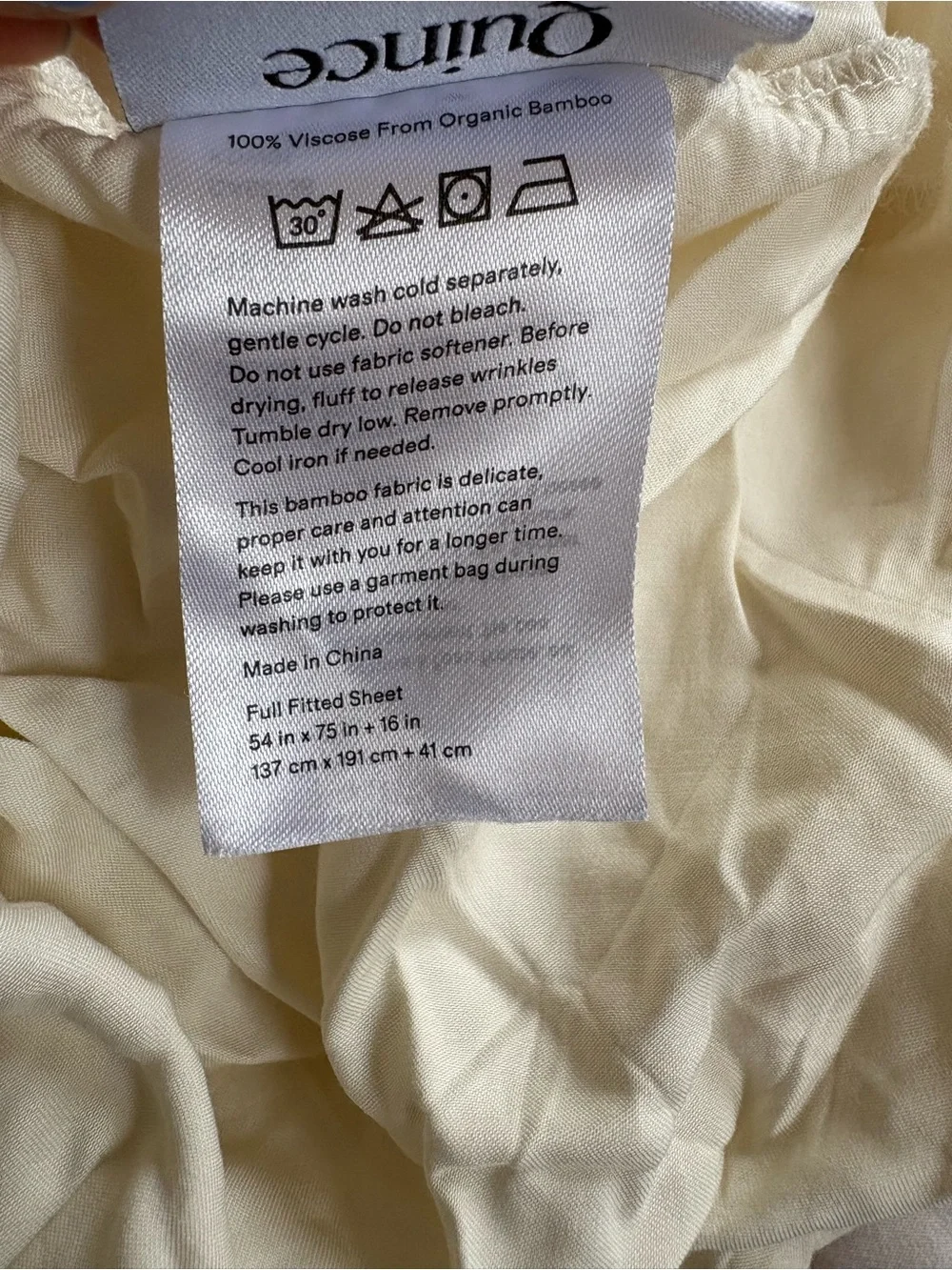 Like New Bamboo Fitted Sheet Set - Full, Butter Yellow